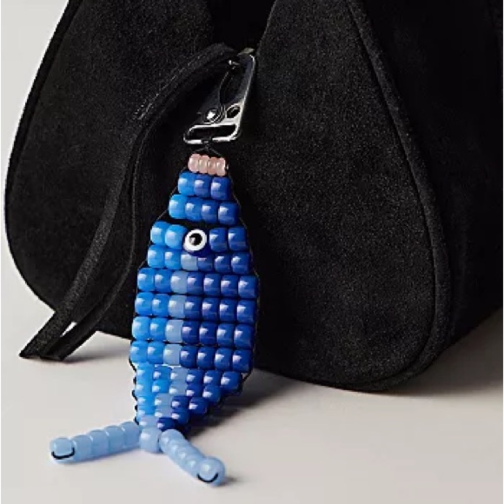 NWT Beaded Fish Bag Charm Free People new with tags